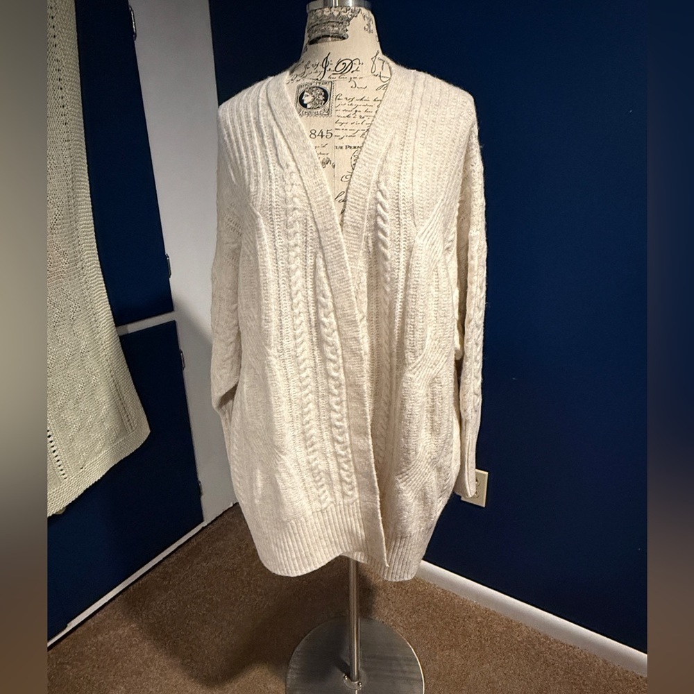 Women’s long Cream Sweater